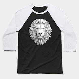 Lion 3D Face Baseball T-Shirt